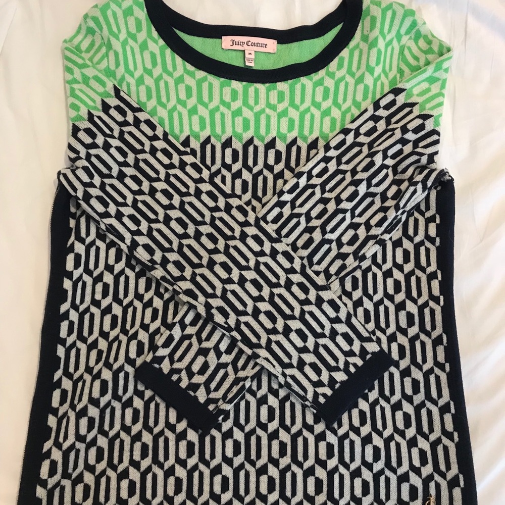 Juicy Couture Wool Side Zip Sweater